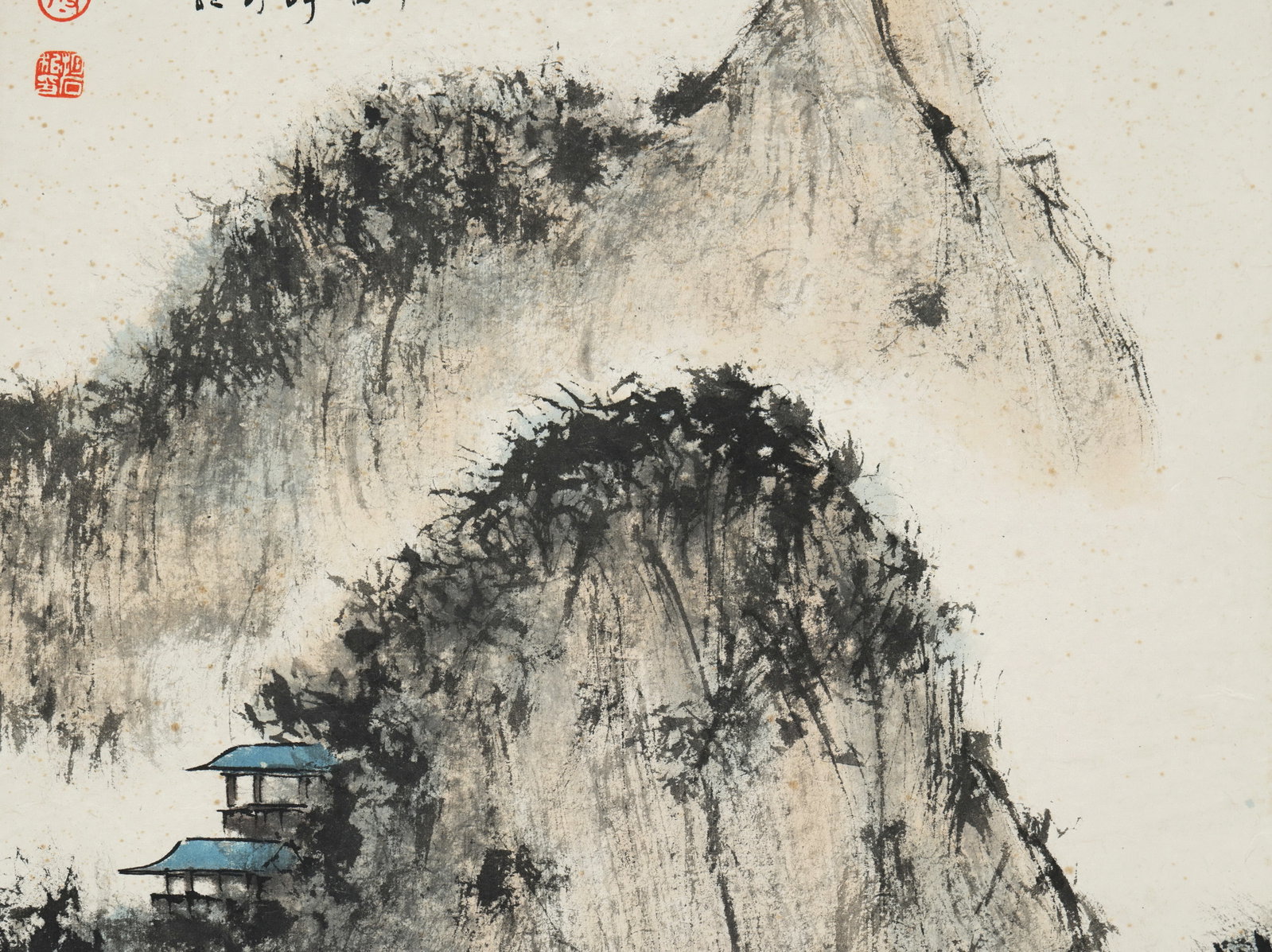 FU BAOSHI, LANDSCAPE，傅抱石 - 3
