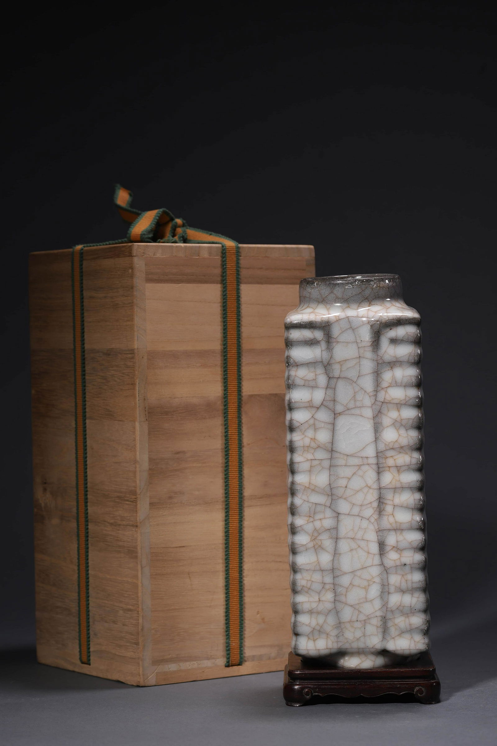 A Guan Type Cong-Form Vase (1 of 9)