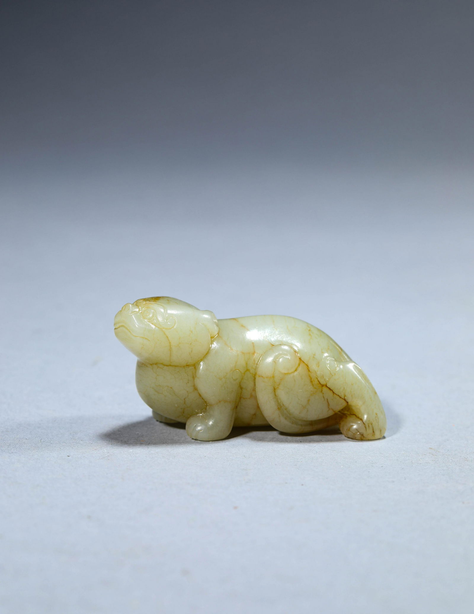 Carved Jade Mythical Beast Ornament (1 of 6)