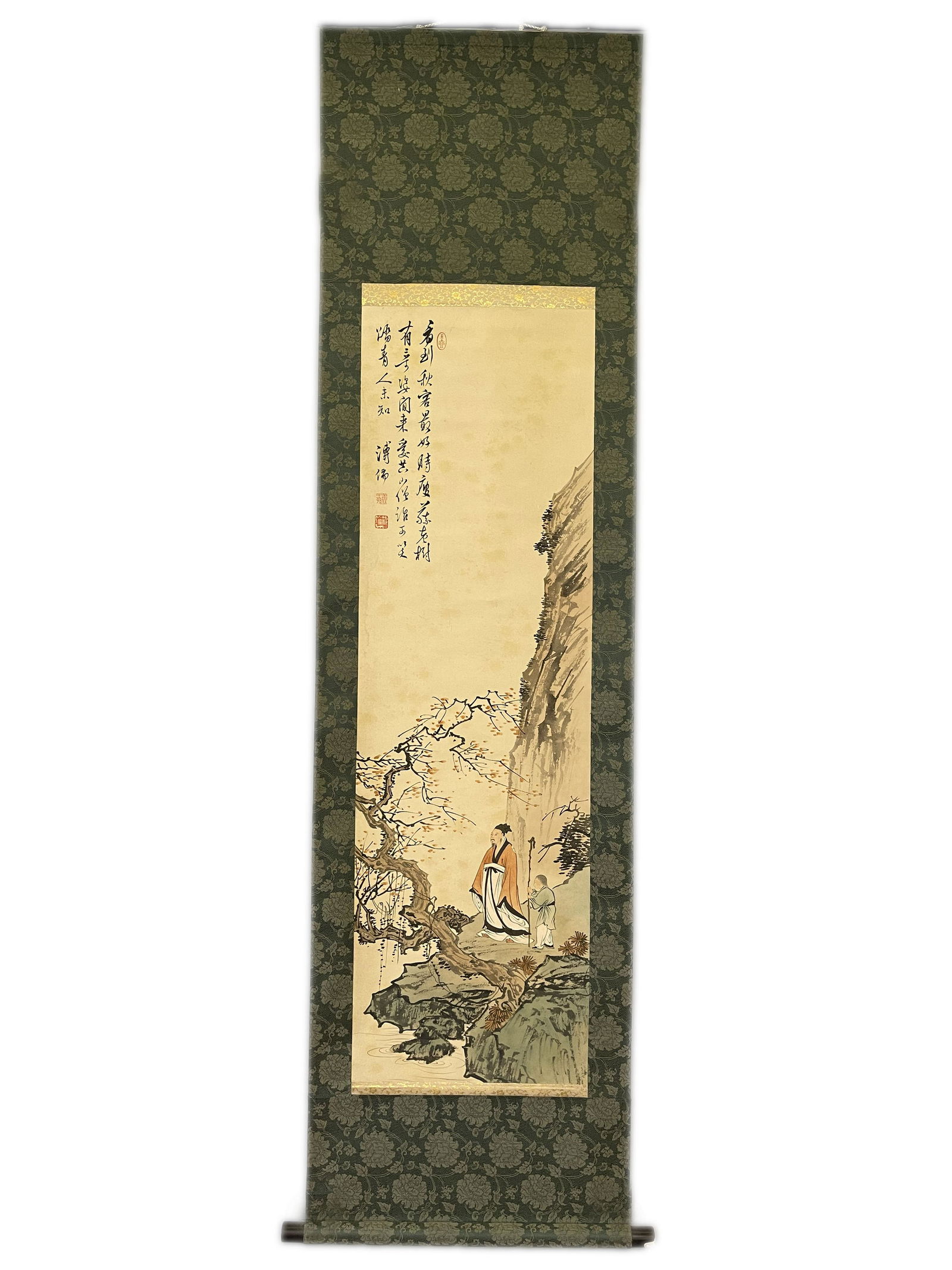 Pu Xinyu, Chinese Painting Paper Scroll (1 of 9)