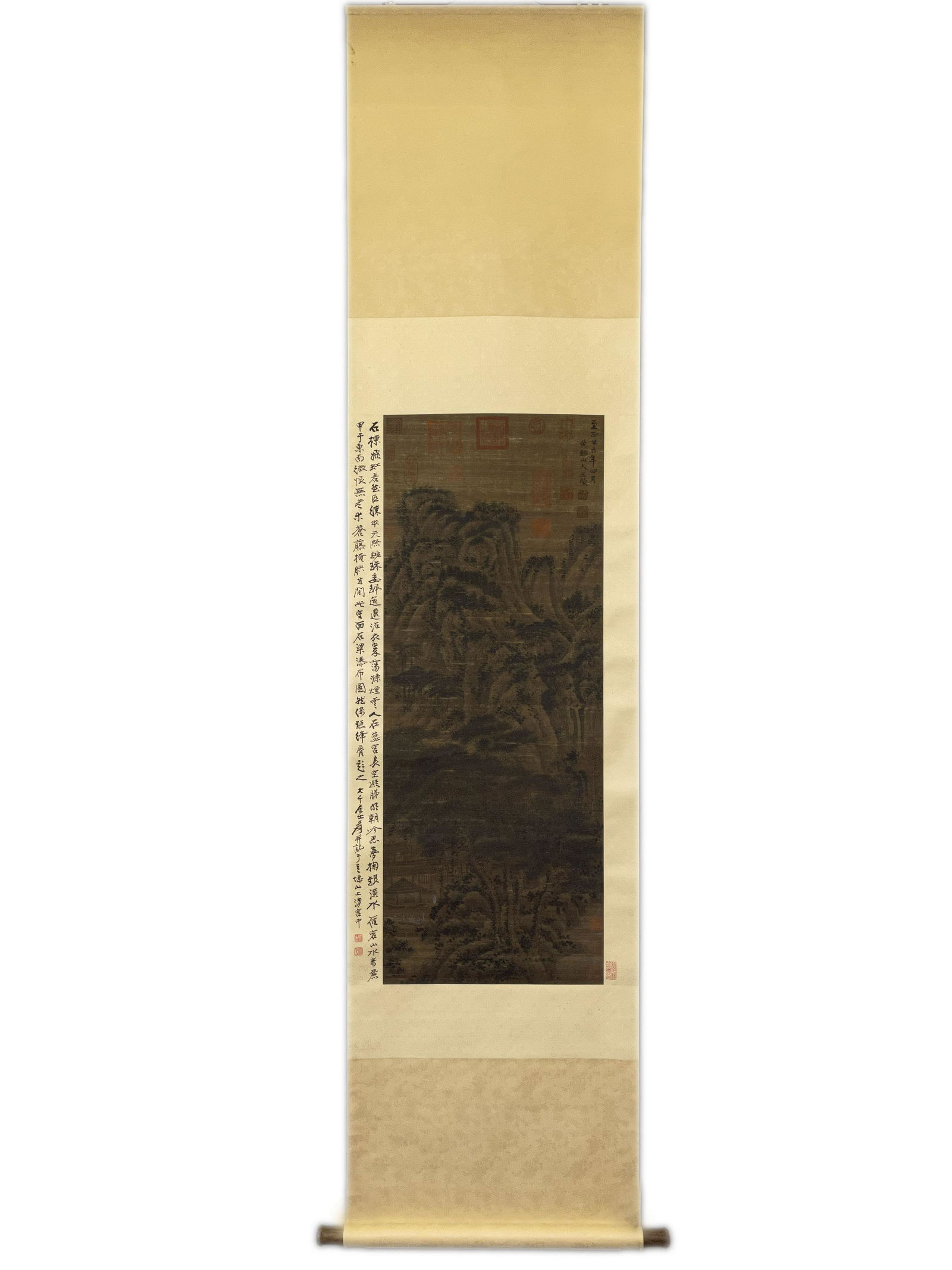 Wang Meng, Chinese Painting Silk Scroll: Wang Meng, Chinese Painting Silk Scroll 104Ã—40 Detailed condition reports are not included in this catalog. For additional information, including condition reports, please contact us at info@miwa-