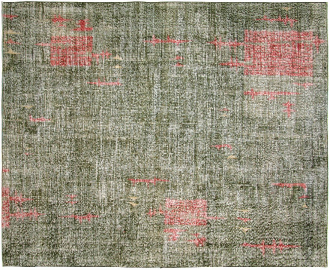 Vintage Turkish Mid-Century Modern Rug - 6'4" x 7'10" (1 of 3)