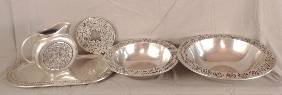 5pc Wilton Armetale Reggae serving pieces (1 of 4)