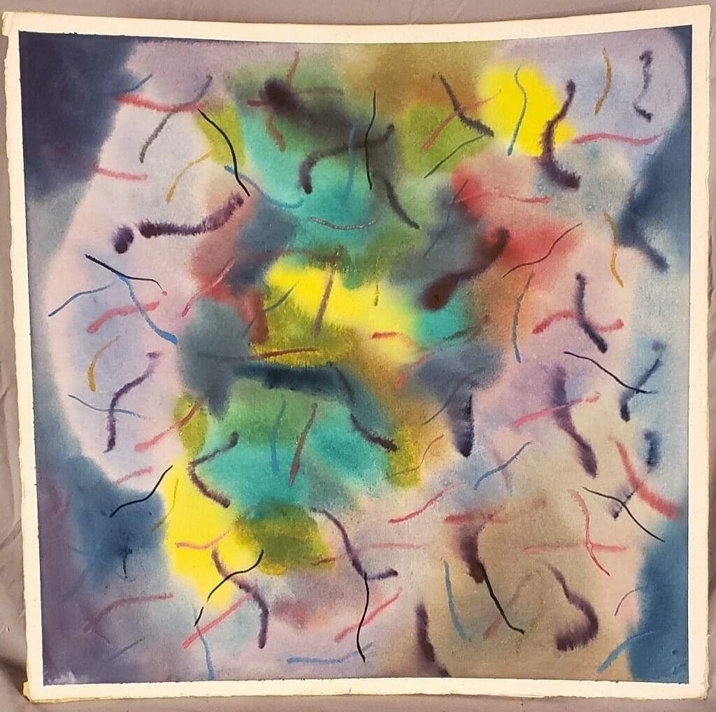 Pastel on paper 21" x 20 1/2" inch: Pastel on paper 21" x 20 1/2" inch