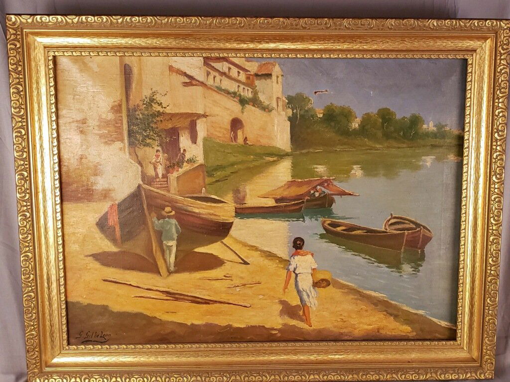 G.Gil De Leon o.c. small tear 32x24 inch (1 of 3)