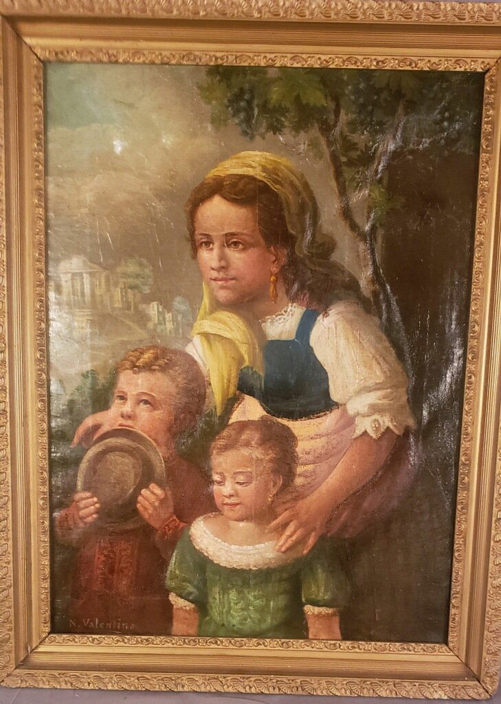 N. Valentino o.c. 18x24 in  Needs restoration (1 of 3)