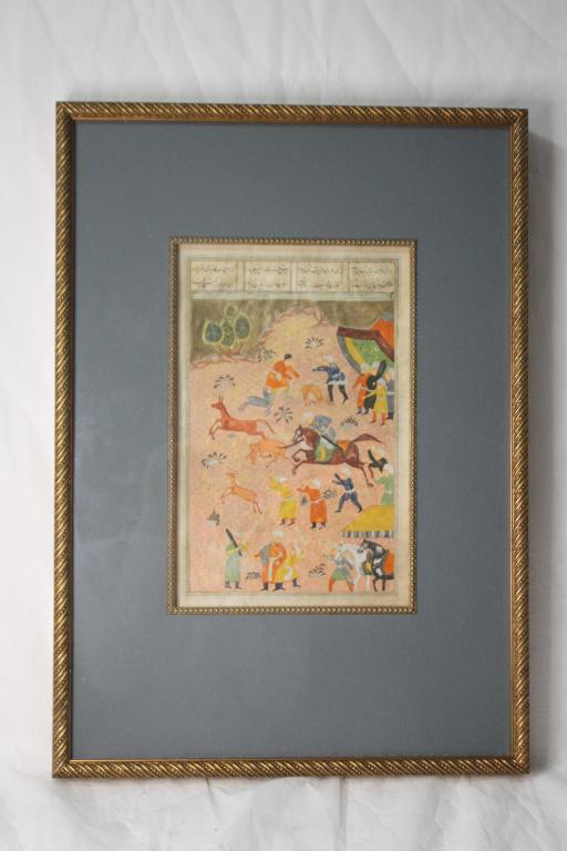 Persian Qajar Miniature Calligraphy Painting 18th c. (1 of 13)