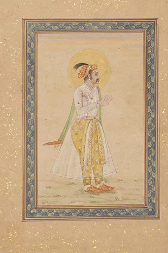 Late 18 th Mughal School miniature painting Indian  empire Indian (1 of 2)
