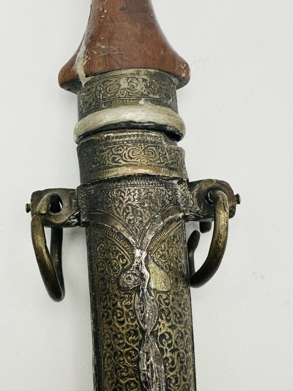 19th C. Morocco Berber Khanjar Dagger Sheath sign 19th C. Morocco Berber Khanjar Dagger Sheath sign (1 of 7)