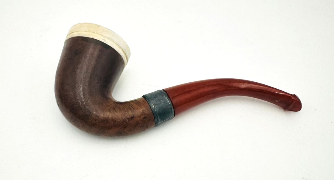 amber MEERSCHAUM   pipe with wood amber pipe marusham with wood (1 of 4)