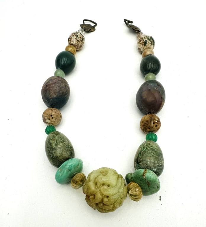 VINTAGE STEPHEN DWECK TURQUOISE NECKLACE JADE VINTAGE STEPHEN DWECK TURQUOISE NECKLACE JADE (1 of 2)