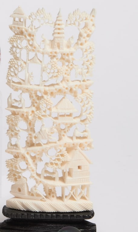 chinese hard carve tusk canton work: Chinese tusk canton work .this kind top quality Chinese work from city call canton .