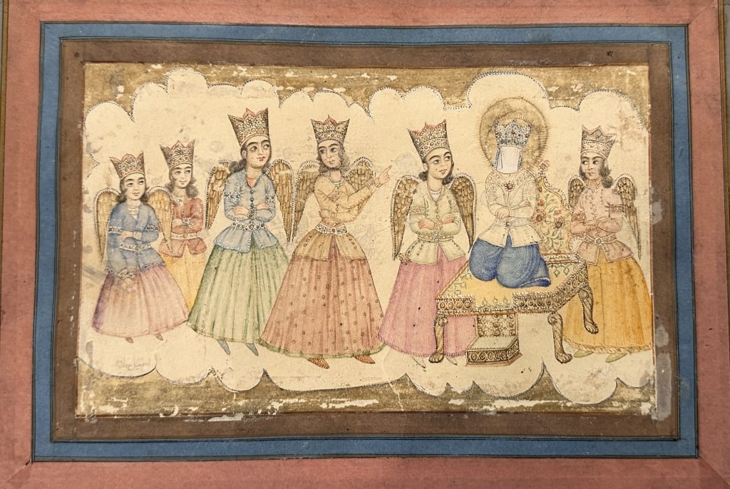 18 century qajar painted folio hand painted minia 18 century qajar painted folio hand painted (1 of 3)