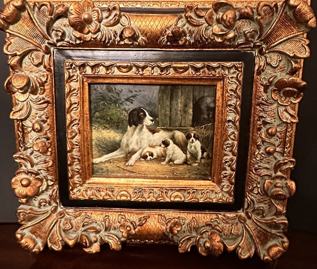 Handmade old master Antique Oil Painting art signature (1 of 5)