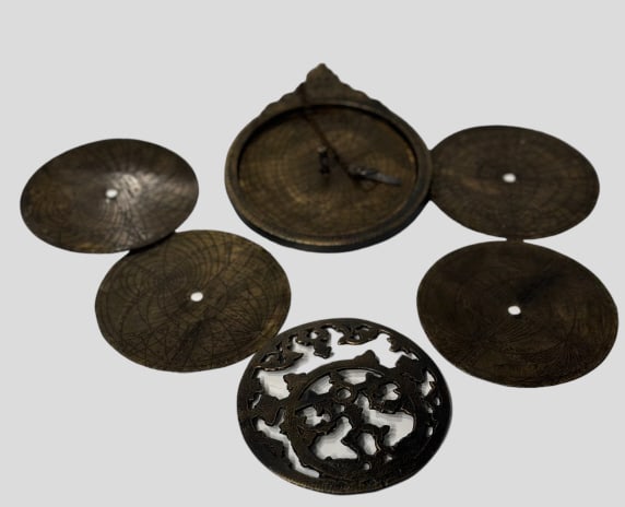 ASTROLABE Islamic Arabic astrology Persian with ic For condition report please contact E-mail (1 of 3)