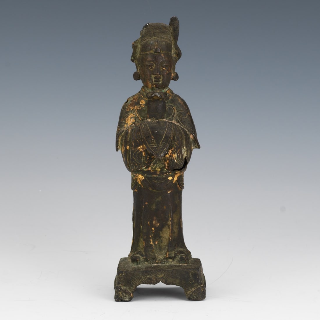 Chinese Ming Dynasty Daoist Immortal Temple Shrine Sculpture 7 inch (1 of 8)