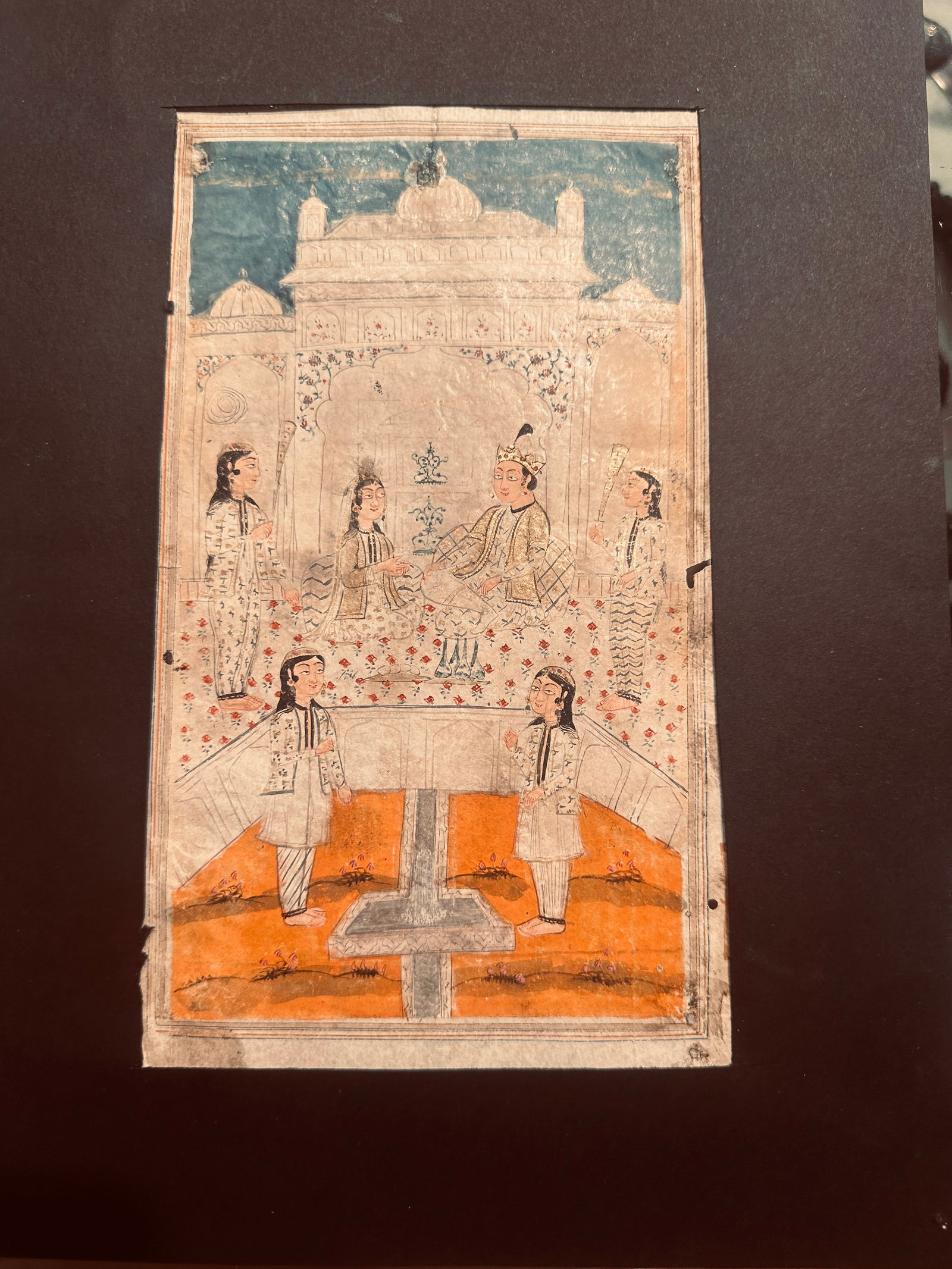 19 th Indian  persian Miniature Painting (1 of 1)