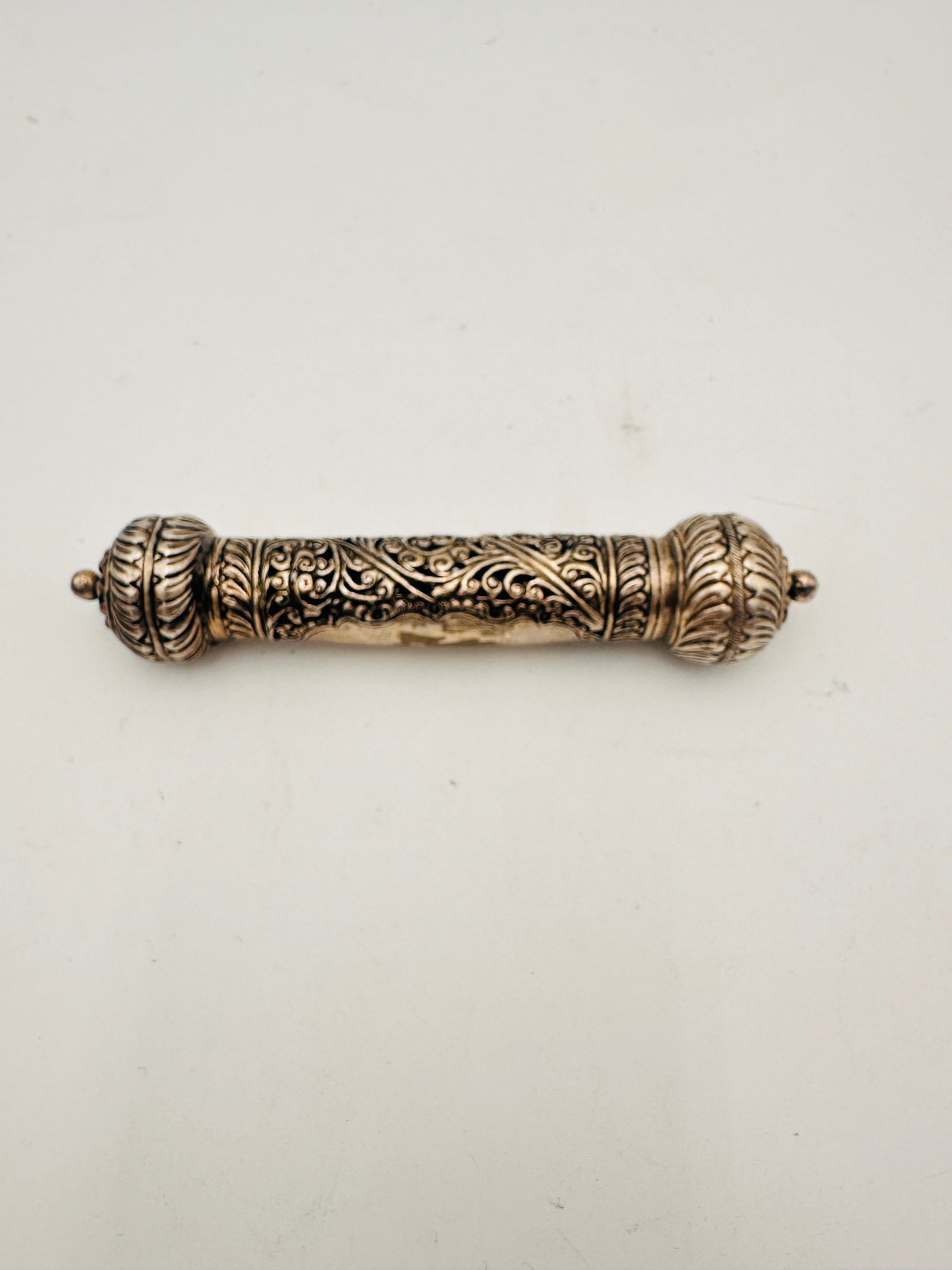 Antique Indian Silver Amulet Case (Talismanic Scroll Holder), 19th Century (1 of 3)
