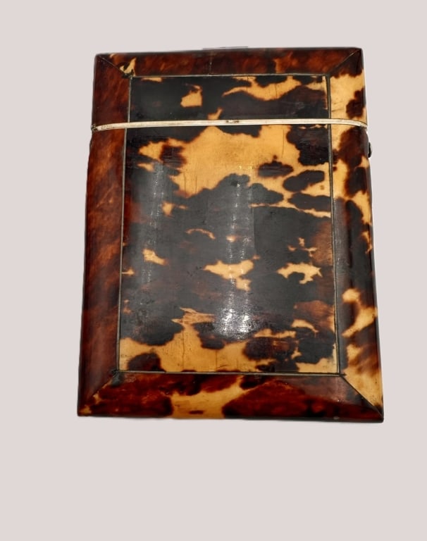 Victorian faux tortoiseshell Card Case, c. 1860 A superb 19th-century English calling card (1 of 4)
