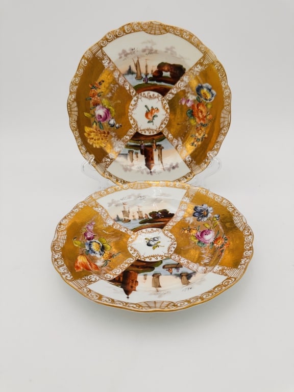 18th pair of meissen plates sword cross germany 18th pair of meissen plates sword cross germany (1 of 2)