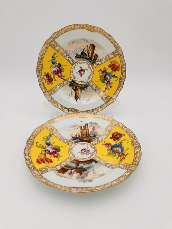 18th pair of meissen plates sword cross germany 18th pair of meissen plates sword cross germany (1 of 2)