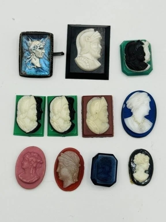 Set of Victorian Cameo shiled Pieces Set of Victorian Cameo shiled Pieces (1 of 2)