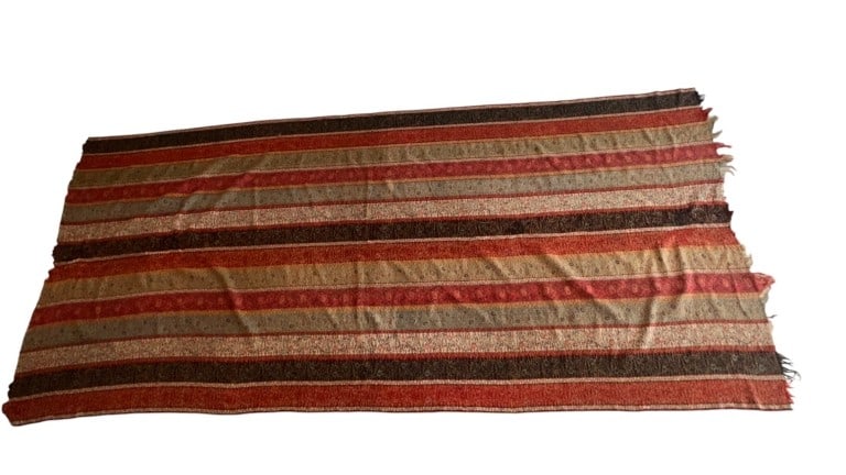 large showel scraf persain Large Antique Persian Wool Shawl with Striped Floral PatternA striking (1 of 12)