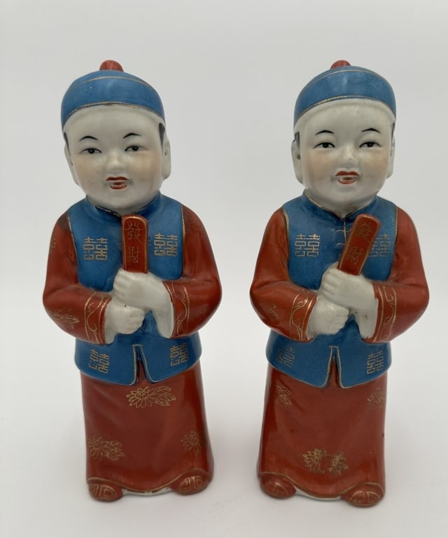 Chinese Couple Porcelain Ceramic Chinese Couple Porcelein Porcelain Ceramic home Wedding Deco (1 of 6)
