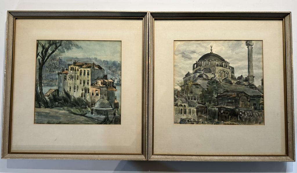 Watercolor Istanbul Painting, Hagia Sophia 1962 Watercolor Istanbul Painting, Hagia Sophia 1962 (1 of 7)