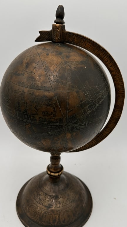 Islamic Celestial Astrolabe Globe A finely crafted Islamic celestial globe, inspired by traditional (1 of 20)