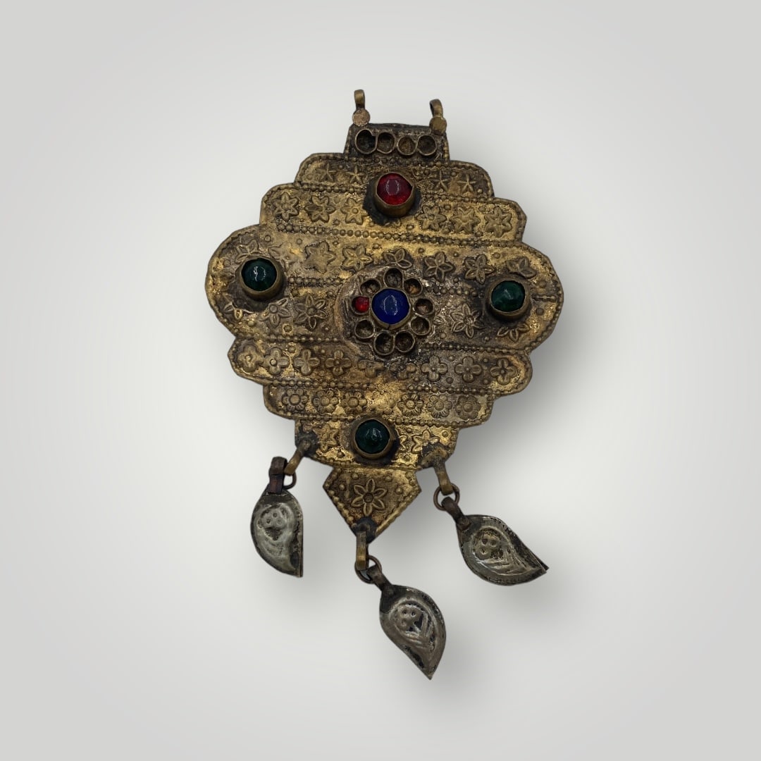 copper tradinal necklace from saudi arabia LONG 10 CM For condition report please contact (1 of 2)