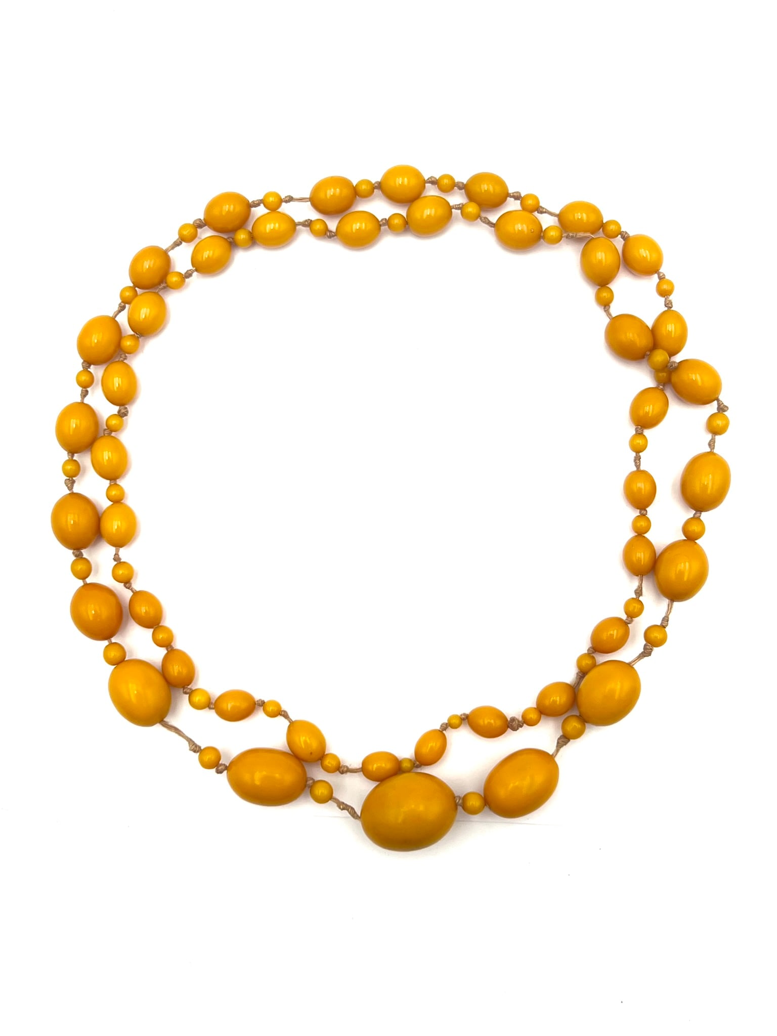 Butterscotch Bakelite Bead Necklace (1 of 2)