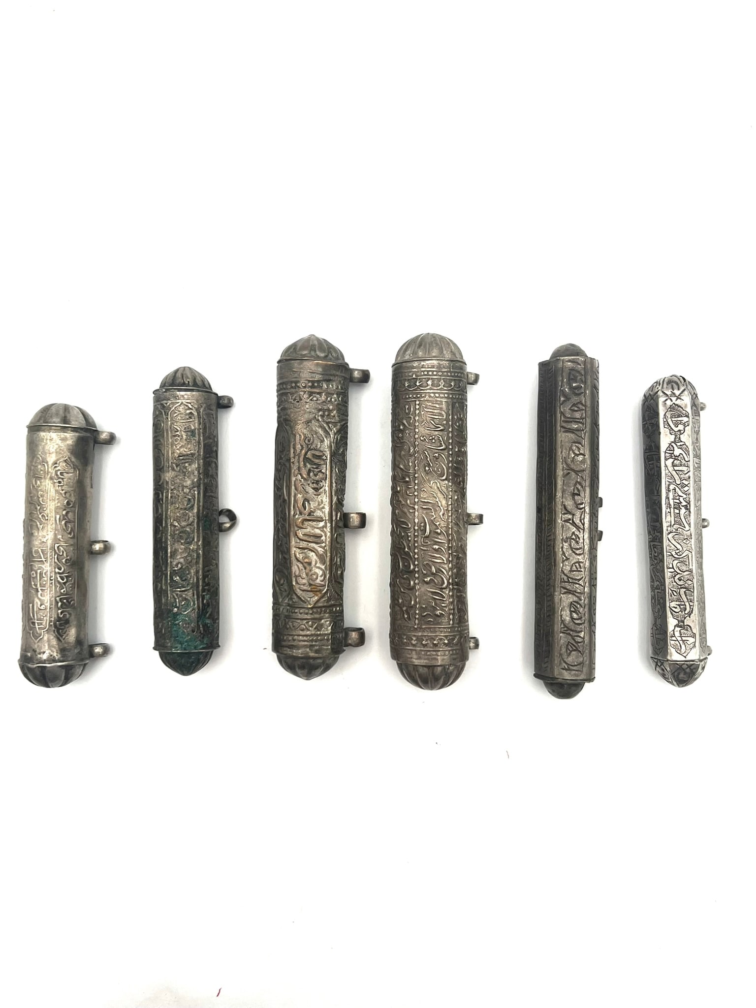 Set of Five Islamic Silver Tone Amulet Cases koran qur'an (Ta’wiz / Quran Holders) (1 of 4)