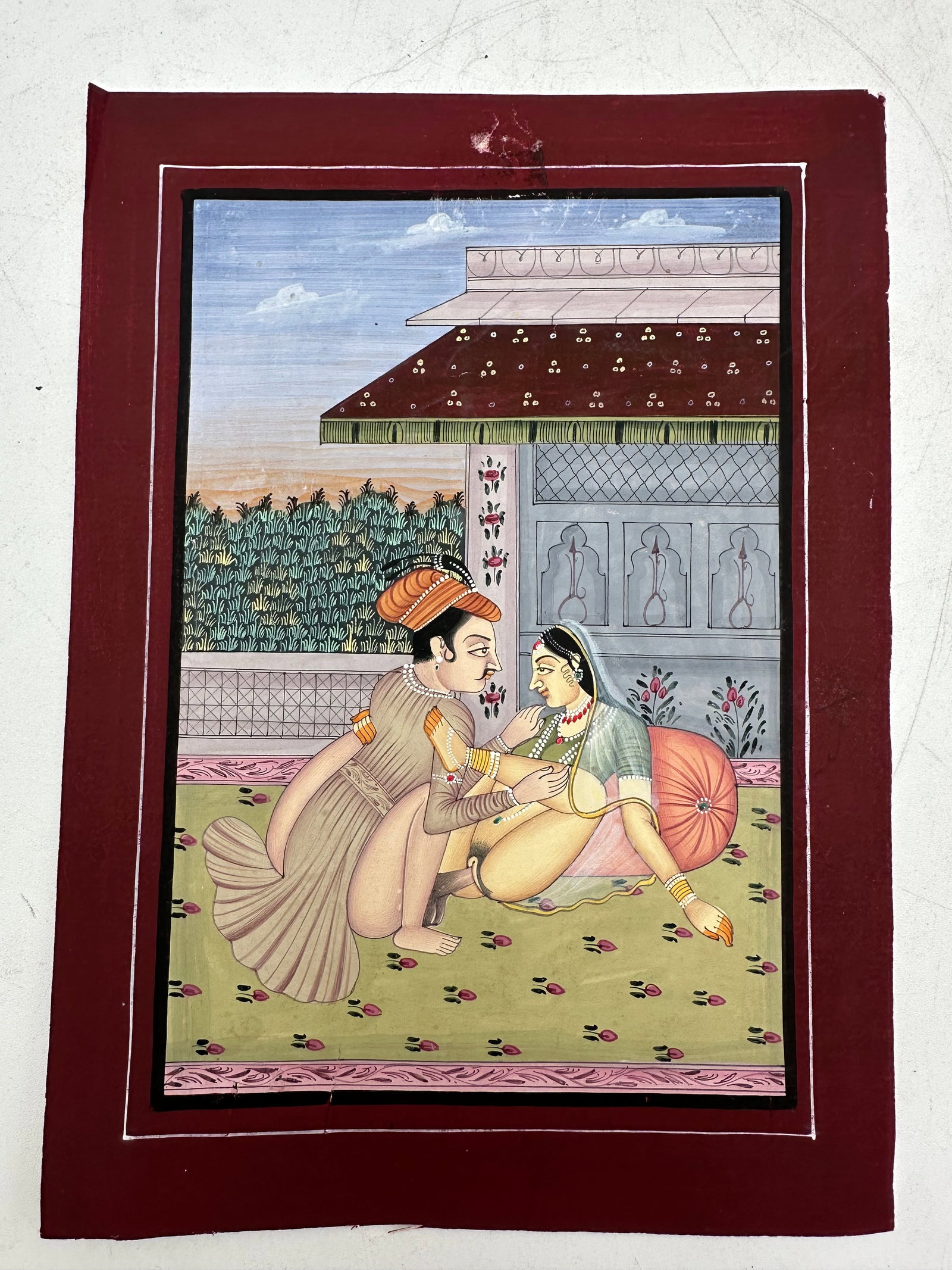 late 19th miniature century comprised erotic scenes: late 19th miniature century comprised erotic scenes
