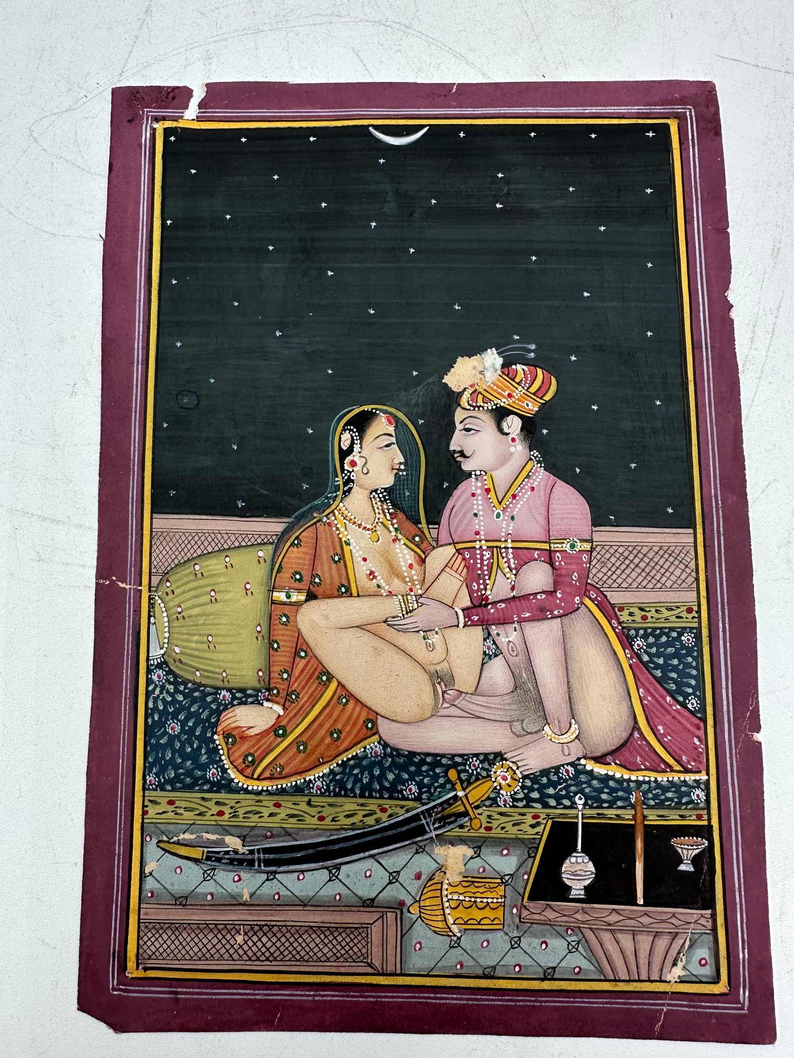 late 19th miniature century comprised erotic scenes: late 19th miniature century comprised erotic scenes