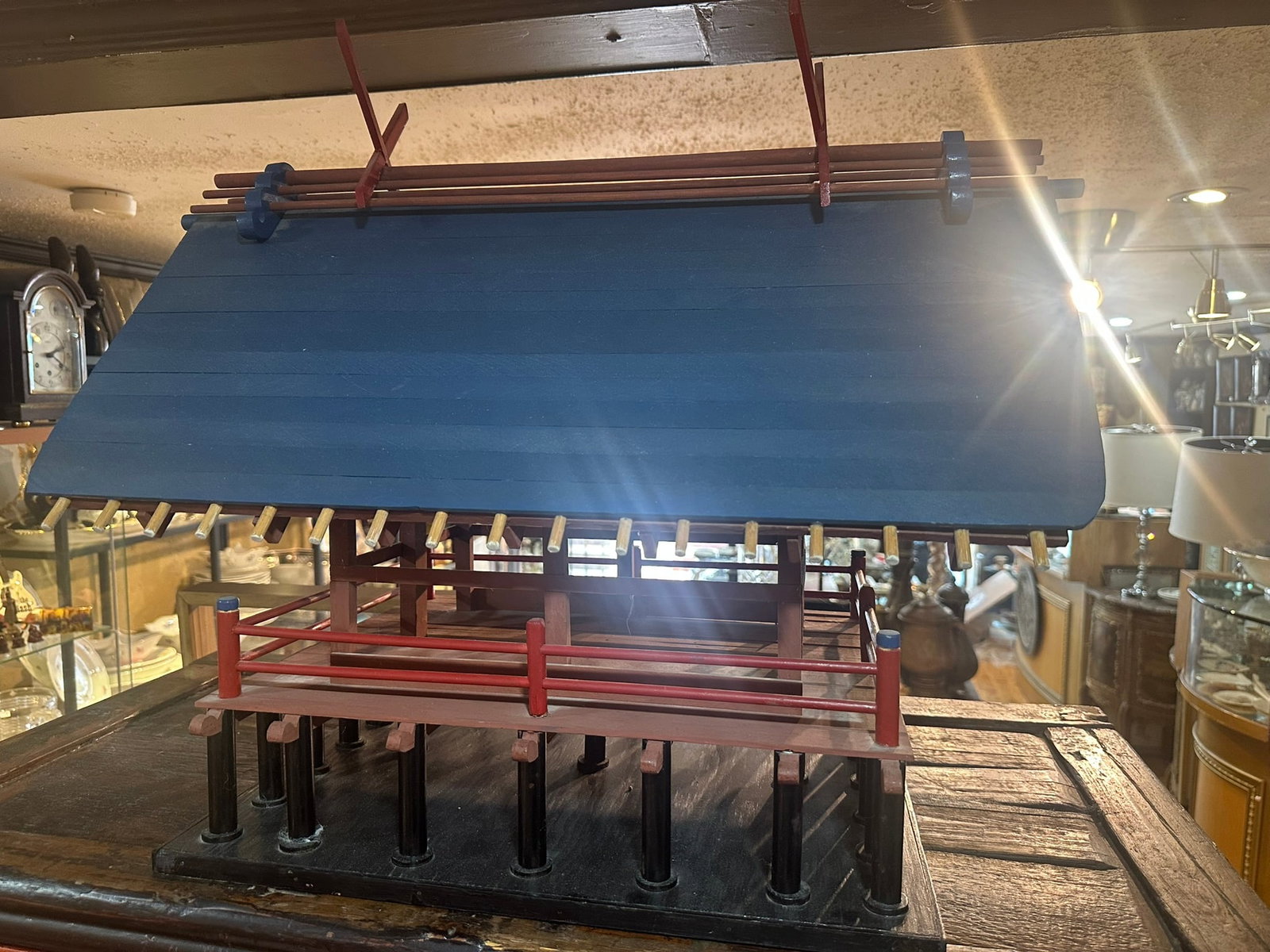 Large Japanese Wooden Temple Architectural Model (1 of 4)
