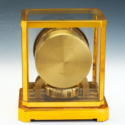 LeCoultre Atmos Mantle Clock A matte white dial uses arabic numerals for 3, 6, 9, and 12. All other (1 of 9)