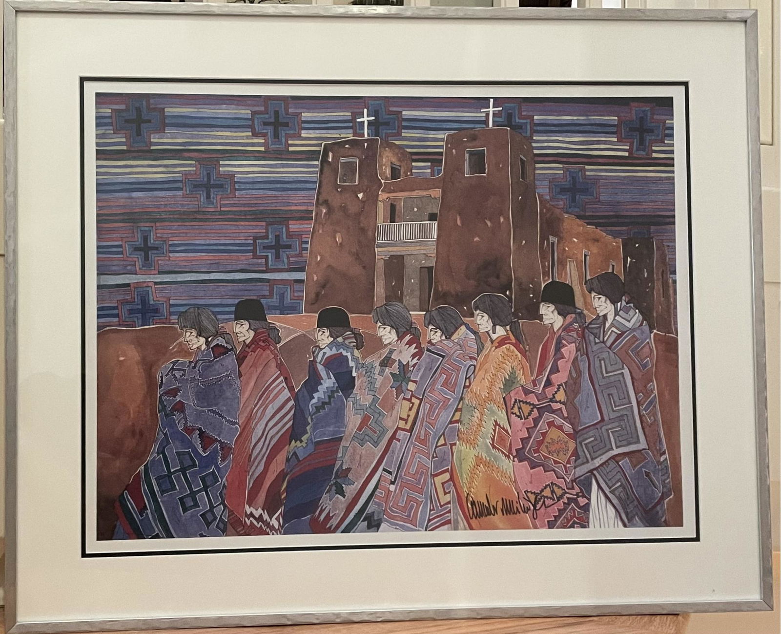 Painting of Native Americans, Signed (1 of 3)