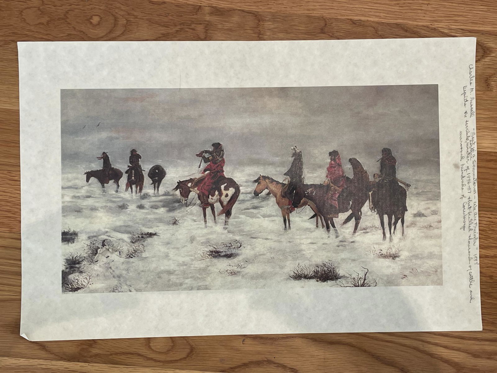 "Lost In A Snowstorm--We Are Friends," Print (1 of 3)