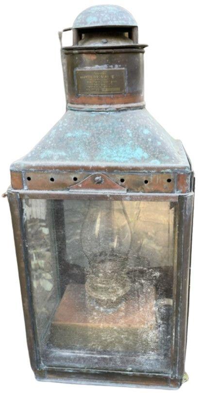 Vintage Maritime Brass Ship's "Cargo Lantern" (1 of 5)