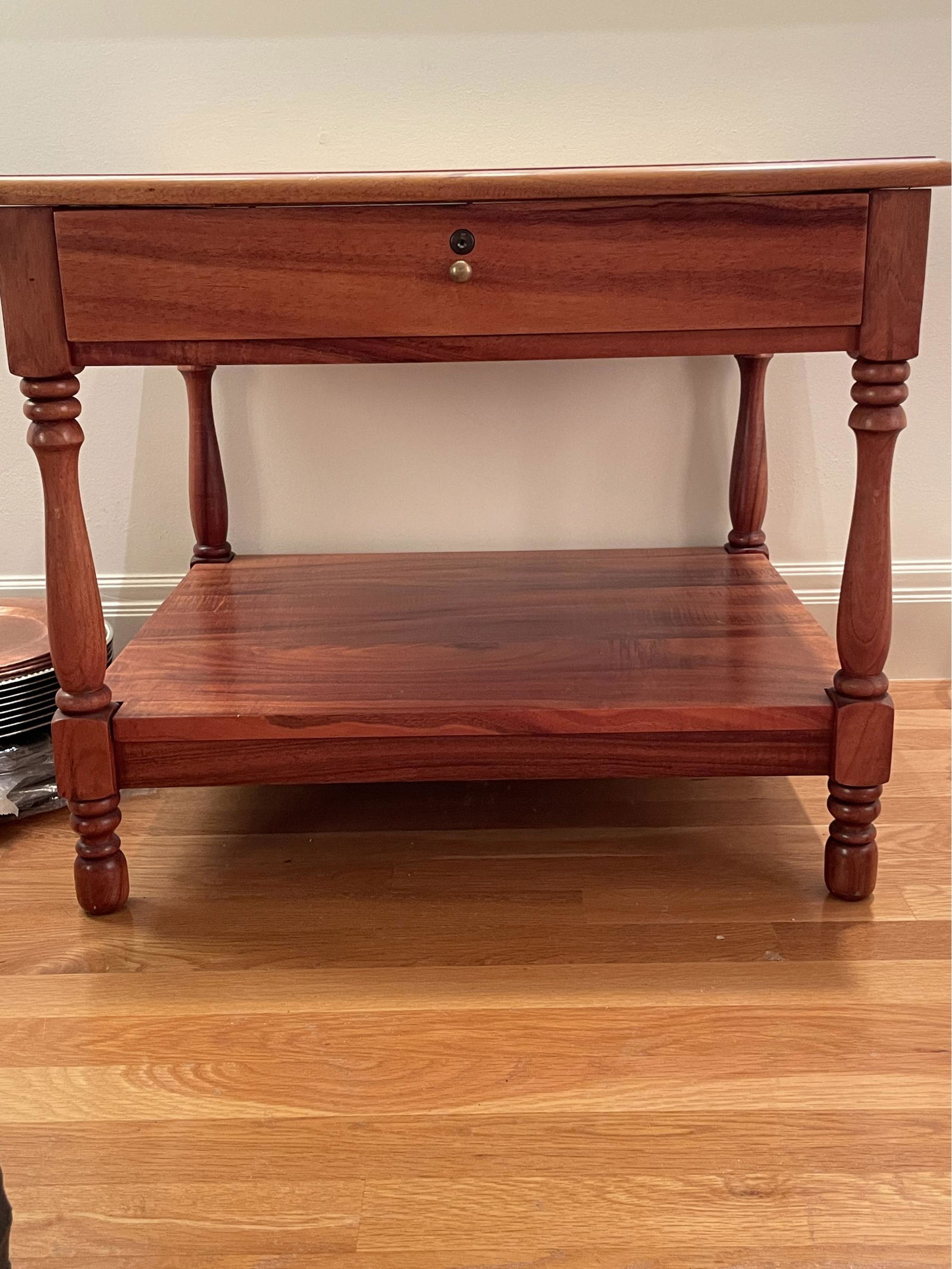 Martin & MacArthur Accent Table, Display Drawer, Glass (1 of 5)