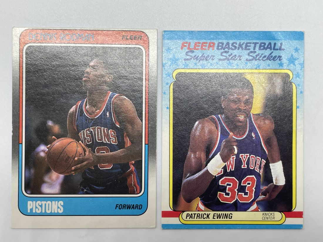 Dennis Rodman and Patrick Ewing, Super Star Sticker. (1 of 4)