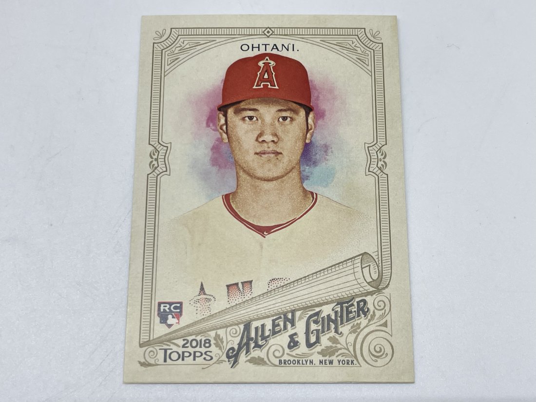 Shohei Ohtani Rookie Card TOPPS 2018 Trading Card: Shohei Ohtani Rookie Card TOPPS 2018 Trading Card Allen & Ginter series Comes with protective sleeve