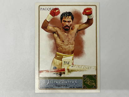 Manny Pacquiao, World Champion Boxer, Collectible Card: Allen & Ginter Topps, The World's Champions. 2011