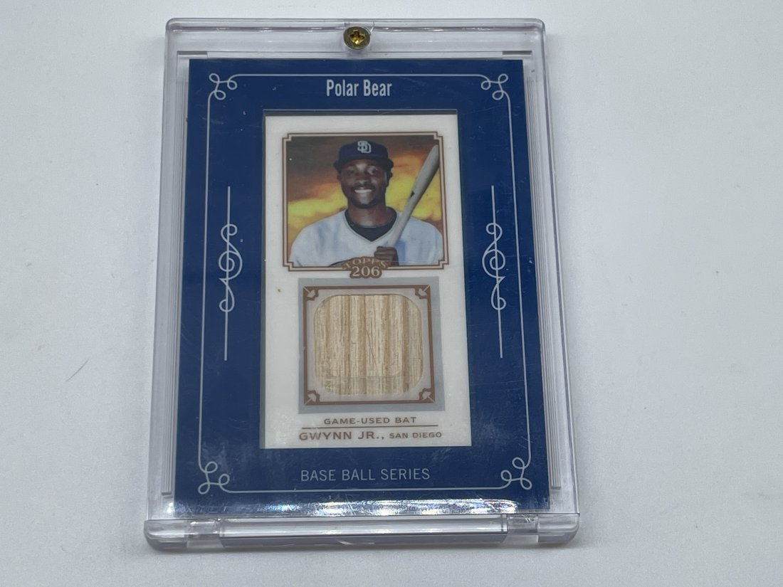 Tony Gywnn Jr., Game Used Bat, Relic Card.: 2010 Topps T-206 Baseball. Polar Bear Baseball Series.
