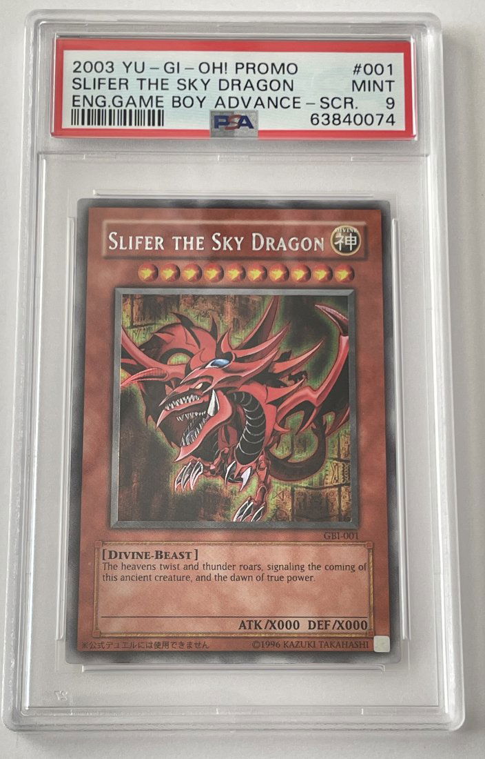 Slifer The Sky Dragon. Yu-Gi-Oh! PSA Graded 9, MINT (1 of 5)
