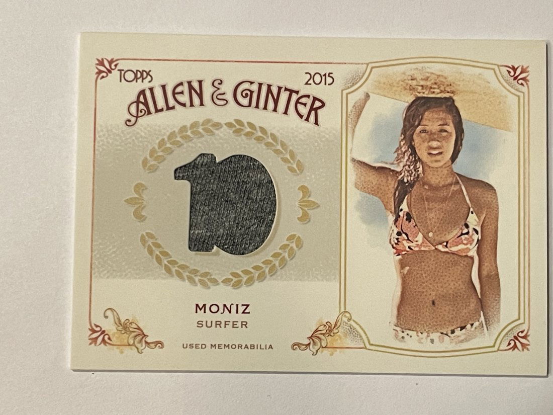 Kelia Moniz, Surfer. Memorabilia Card. (1 of 3)