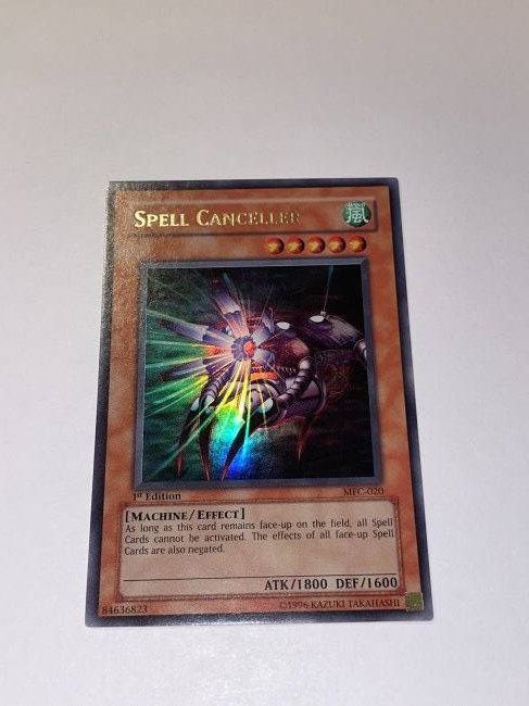 Yu-Gi-Oh! Spell Canceller. Ultra Card.: 1st Edition. 1996 Kazuki Takahashi.