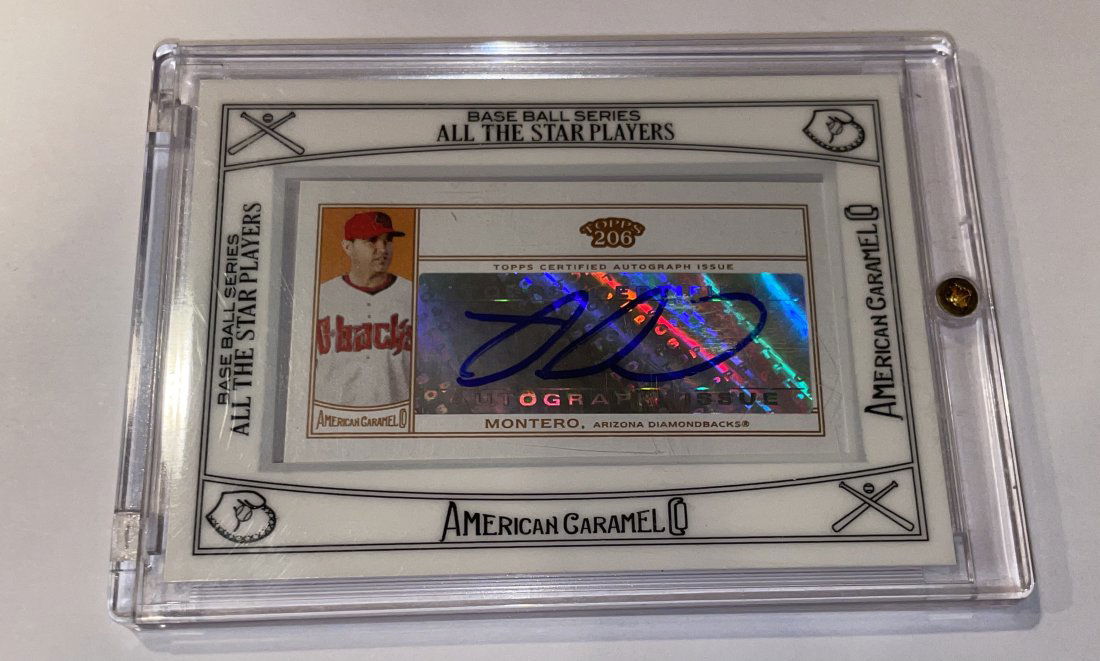 Miguel Montero, American Caramel Autograph Card. (1 of 3)