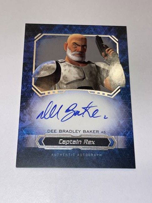 Star Wars: Dee Bradley Baker as Captain Rex, Authentic Autograph Card. (1 of 3)